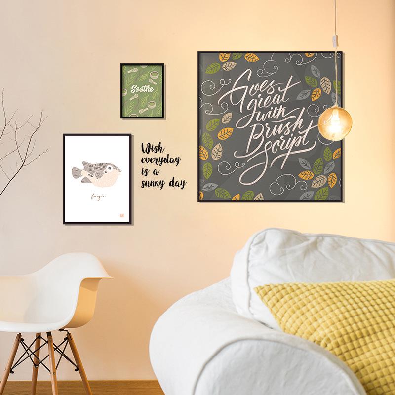 3D personality creative warm wall stickers room sofa background decorative photo frame painting