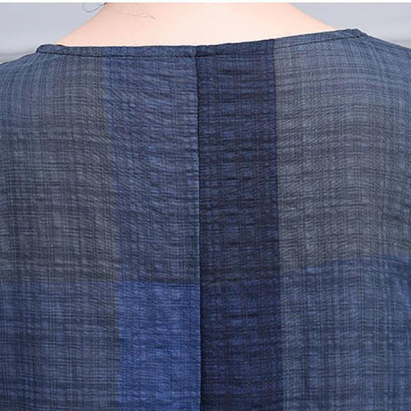 Mother Middle-aged Summer Cotton and Linen Dress Plus Size 100kg Loose Casual Linen Long Skirt Over The Knee