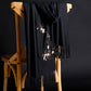 Pure Color Imitation Cashmere Embroidered Scarf Mid-length Ladies Ethnic Style Tassel Shawl Warm Scarf Soft Fabric Women's Shawl