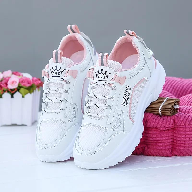 Shoes Women's Casual Sports Shoes Breathable Mesh Running Shoes Korean Style White Shoes Women's Shoes