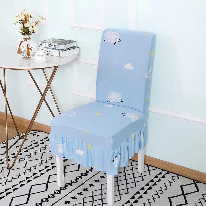 Elastic Chair Cover Universal Dining Table and Chair Cover Simple Home Cushion One-piece Chair Cover Stool Back Seat Cover