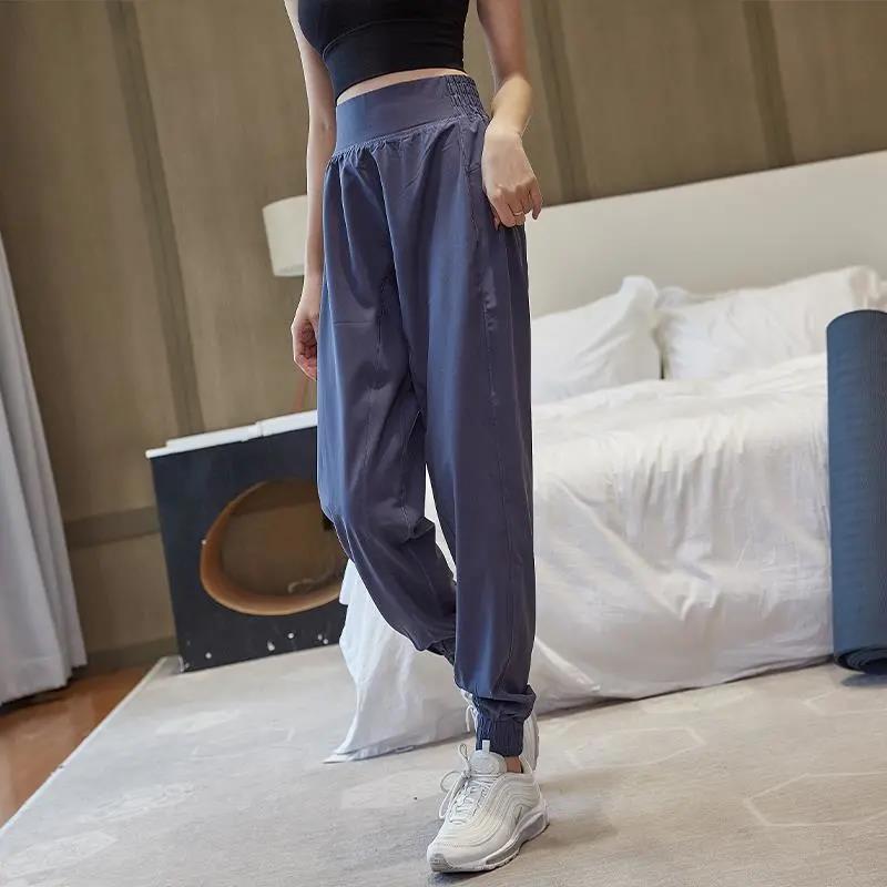 Loose-fitting Sports Pants Women's Spring and Autumn Thin Running Quick-drying Fitness Clothes High-waist Harem Casual Pants