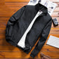 Men's Jacket Spring and Autumn Basic Jacket Korean Casual Stand Collar Baseball Uniform Coat Slim Solid Color Bomber Jacket