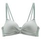 Bra Women's Cute Sexy Small Breasts Gathered Without Steel Ring Beautiful Back Underwear Light and Breathable Fabric Comfortable