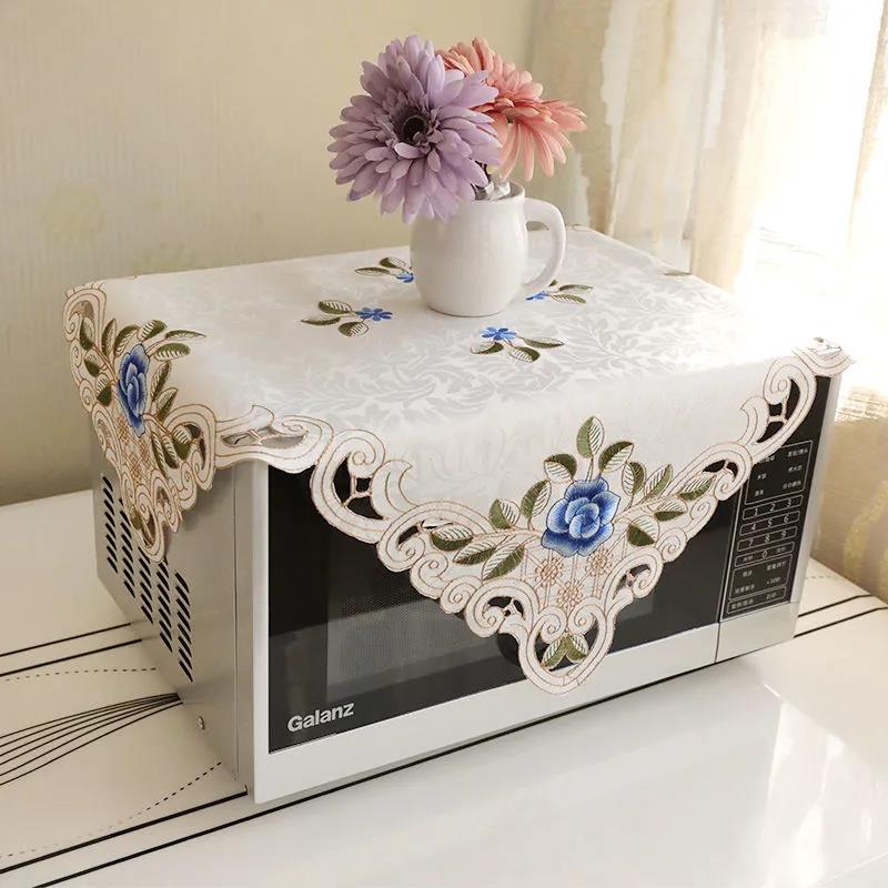 40*80cm Microwave Oven Cover Dust Cover Cloth Cover Oil Cover Cloth Oven Cover Three Sides All-inclusive