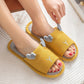 Japanese Style Slippers Female Four Seasons Household Indoor Non-slip Linen Slippers Comfortable Home Cotton Linen Breathable Leisure Summer