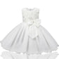 Girls Dress Net Gauze Tutu Skirt Rose Flower Bow Little Princess Birthday Show Dress