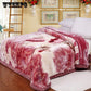 Fashion Printed Blanket Thicken Blanket Winter Comfortable Covered Coral Fleece Blanket
