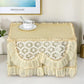 Lace Yarn Edge Microwave Oven Cover Cloth Dustproof Curtain Kitchen Household Antifouling Cover Towel