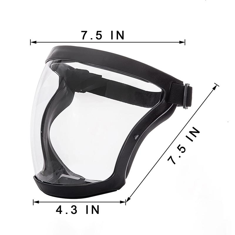 Full Face Protective Cover Kitchen Transparent Protective Cover Household Oil Splash-Proof Eye Facial Care
