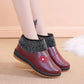 Plus Velvet Thick Warm Cotton Shoes In Winter Comfortable Soft Sole Women's Comfortable Flat Leather Shoes