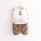 Boys and Girls Cotton and Linen Vest Suit Baby Summer Breathable Cool Two-piece Baby Comfortable Thin Loose Casual Clothes