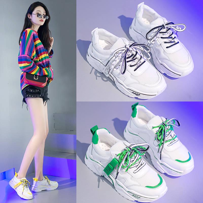 Women Trainers Running Shoes PU Leather White Fashion Sneakers Sneakers Ladies Outdoor Sport Shoes