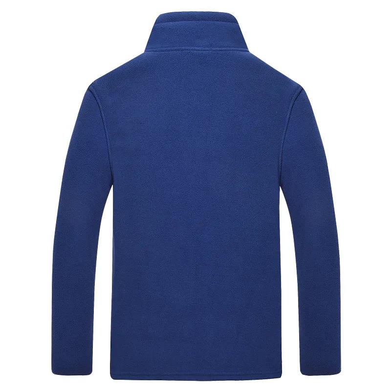 Middle-aged and Elderly Men's Jacket Autumn and Winter Plus Velvet Thick Cotton Coat Warm Fleece Jacket