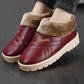 Winter Cotton Slippers Women's Warm and Waterproof Home Slippers Bag Heel Plus Velvet Platform Cotton Shoes