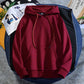 Basic Solid Color Plush Hooded Men's Autumn and Winter Casual Oversized Sweater