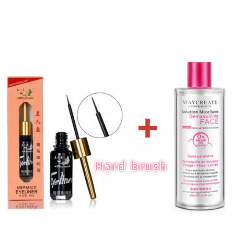 Eyeliner beauty Non-staining Quick-drying Waterproof Non-makeup Soft-head Hard-head Eyeliner 9ml