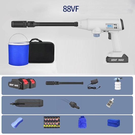 88VF High Pressure Water Gun Set with Two Batteries and Storage Bag Garden Spray Machine Wireless Car Washer