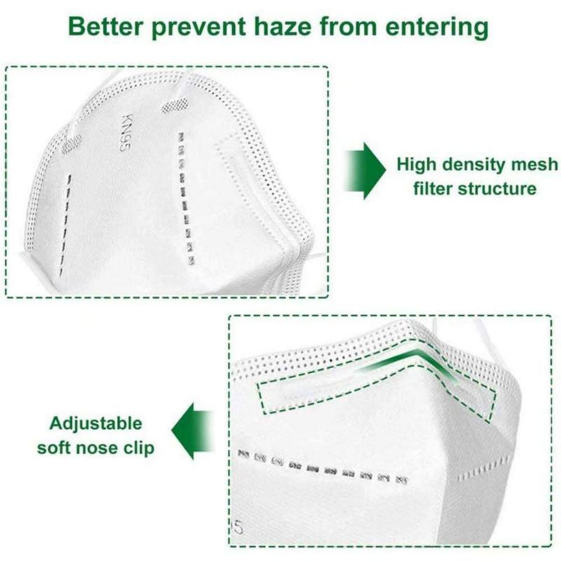 KN95 masks dustproof and breathable disposable masks three-layer filter anti-fog haze unisex