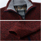 Autumn and Winter Sweater Men's Cardigan Velvet Thick Casual Jacket Loose Warm Fashion Men's Clothing