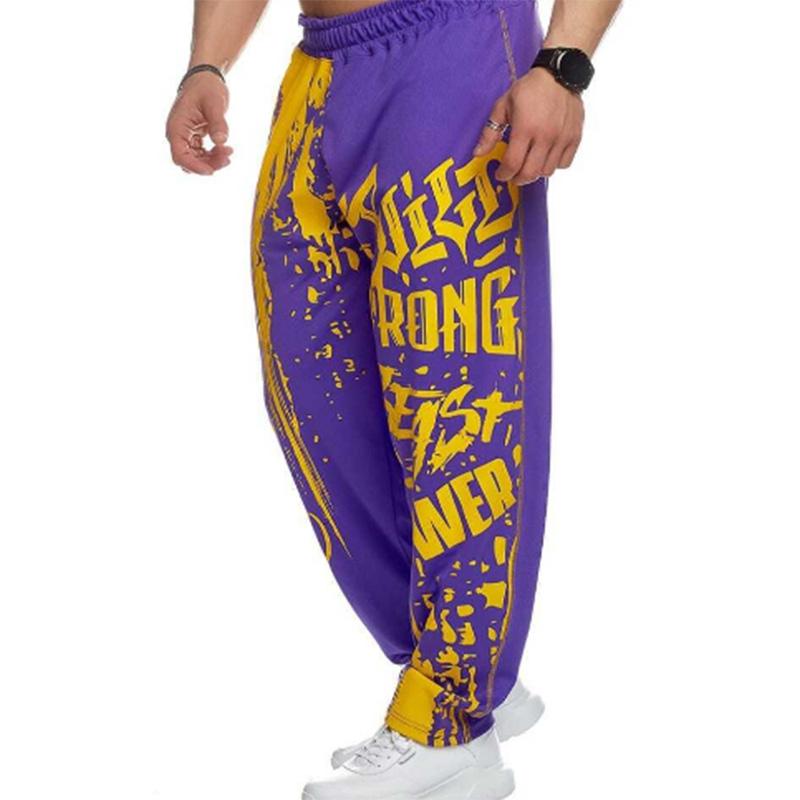 Summer Sports Trousers Men's Quick-drying Mesh Breathable Basketball Fitness Running Stretch Tide Brand Muscle Plus Size Pants