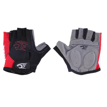 Red Cycling Gloves Bicycle Motorcycle Sport Gel Half Finger Gloves