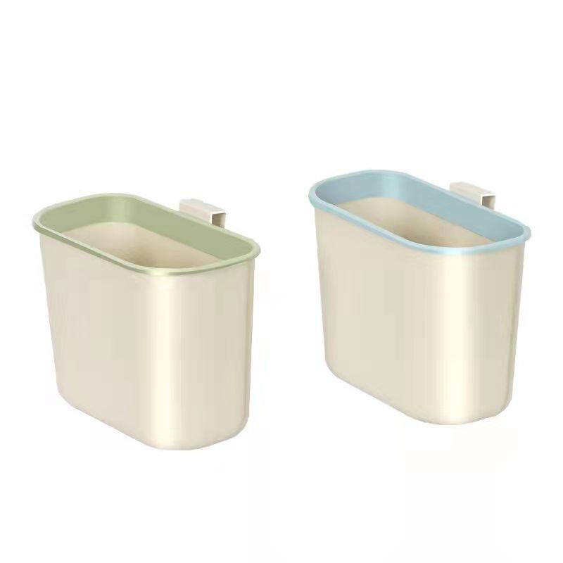 Kitchen Trash Can Vegetable Storage Hanging Bucket Household Cabinet Door Hanging PP Plastic Storage Bin Sundries Waste Paper Basket Home Organizer