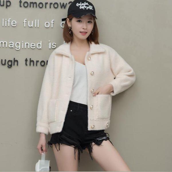 Woman Winter One Button Jacket Coat Pocket Wool Blend Cape Keep Warm Outwear Tops