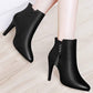 Autumn Winter Matching Women's Boots Pointed High-heeled Side Zipper Short Boots Knight Boots