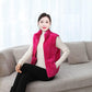 Coral Fleece Warm Outer Wear Women's Vest Double-sided Fleece Vest Stand-up Collar Zipper Sleeveless Jacket Women's Warm Vest