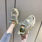 Women Platform Chunky Sneakers Lace-up Casual Vulcanize Shoes Luxury Designer Colorful Dad Sneakers