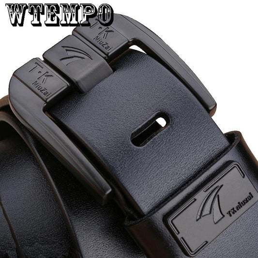 Fashion Designer Belts Men High Quality Genuine Leather Luxury Brand black Belt black Buckle