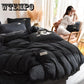 4pcs  Bedding Duvet Cover Flannel Fleece + 100% Cotton Single Comforter Cover Winter Quilt Cover