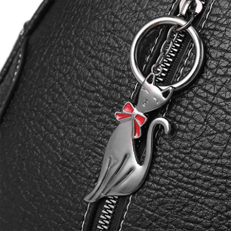 Women Genuine Leather Hand Bag Multifunction Crossbody bag Waterproof Shoulder Bag Leisure Round Bag