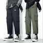 Autumn Men's Multi-pocket Straight Loose Casual Pants Sports Nine Casual Pants Male Trend