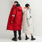 2021 Over-the-knee Long Down Jacket Women's Winter Mid-length Tooling Thickened Korean Couple Wear Winter Jacket
