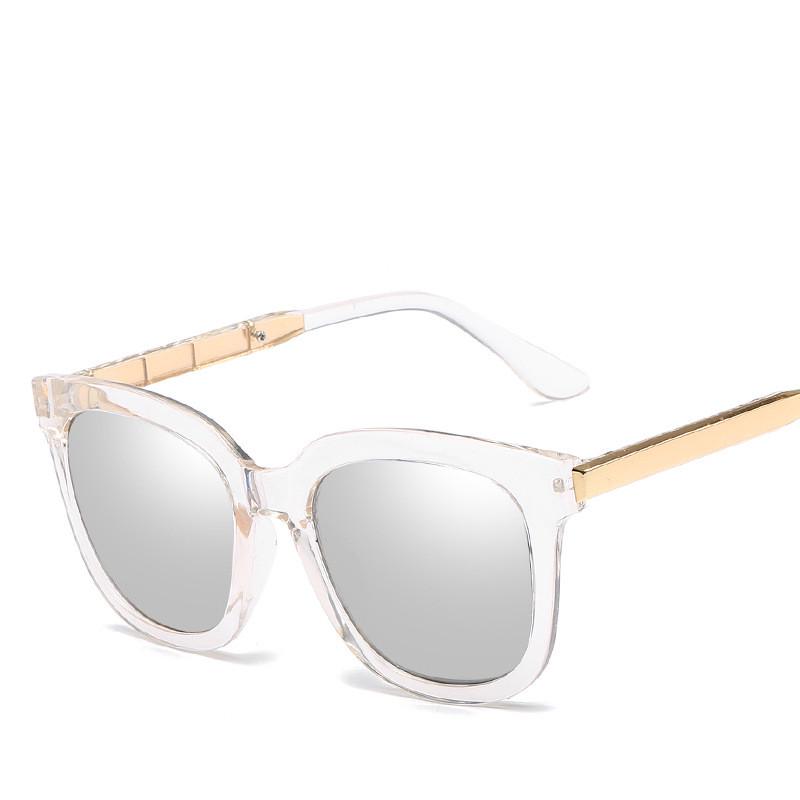 fashion brand sunglasses cat eye pink sunglasses woman shades mirror female square sun glasses for w