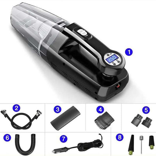 Four-in-one Car Wireless Vacuum Cleaner Air Pump Wireless Charging Home Car Dual-use Air Pump Powerful Dedicated High-power Belt Storage Bag