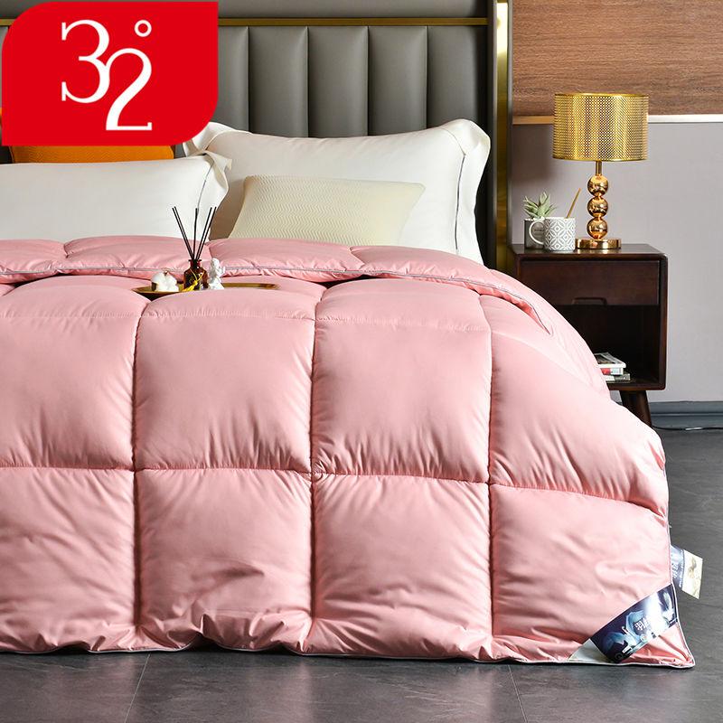 Thick and Warm Double Eiderdown Duvet Solid Color Large Air-conditioning Quilt Bedroom Bedding
