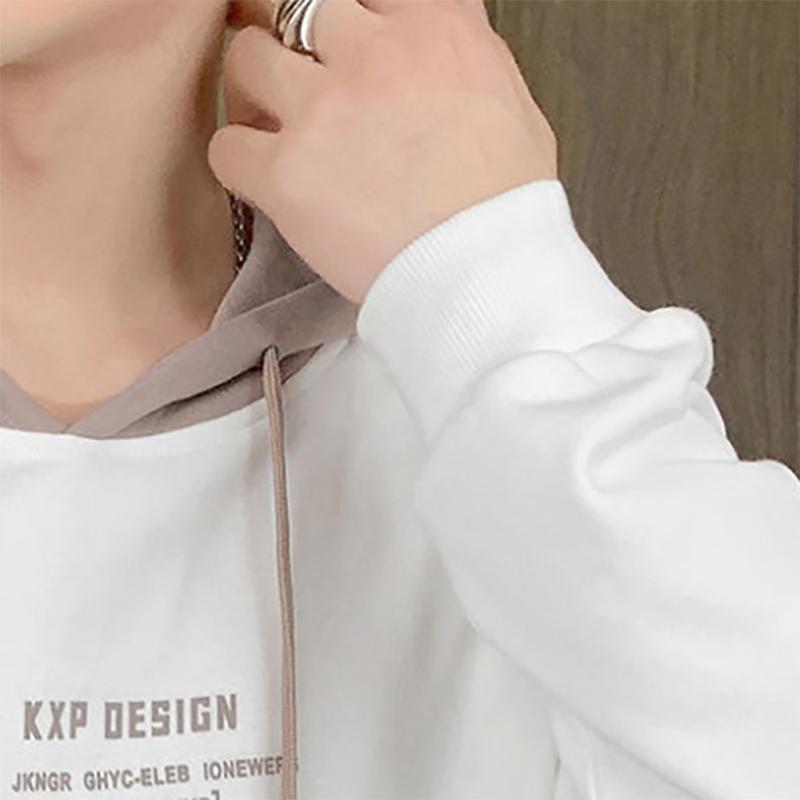 Hooded Sweater Men's Loose All-match Autumn Sports Jacket Korean Casual Outerwear Sweatshirts Clothes