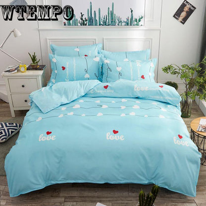 Cotton Pastoral Fashion Bedding Bed Linen Bed Sheet Duvet Cover Pillowcase 4pcs Bedding Sets
