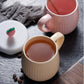 Ceramic Water Cup with Lid Spoon Cartoon Cute mugs Couple Cup Birthday Gift Coffee Cup Breakfast Cup
