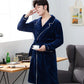 Suit Collar Men Pajamas Winter Thickening To Keep Warm Home Clothes Absorbent Robe Coat Bathrobe Long
