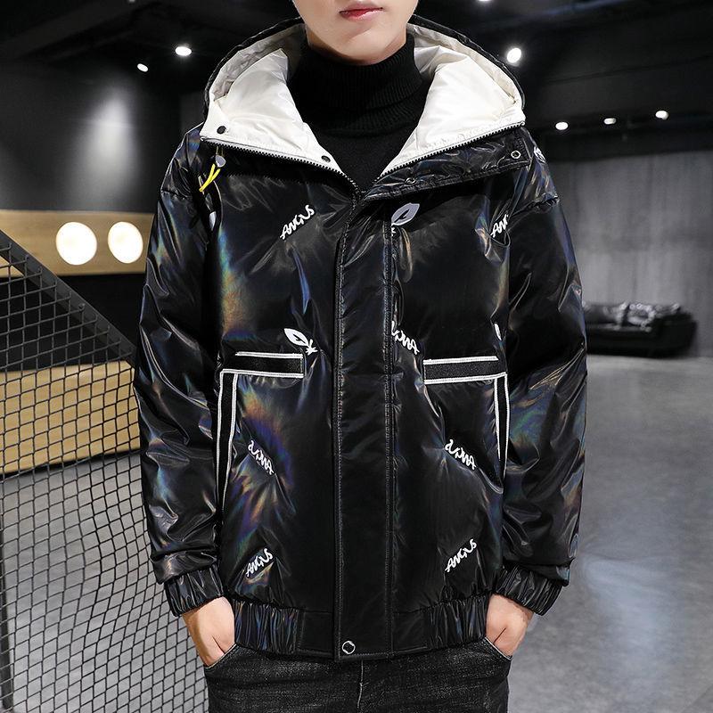 90% White Duck Down Winter Men's Down Jacket Fashion Casual Ins Hooded Jacket Korean Version of The Trend of Thick Warm Down Jacket