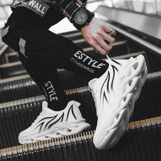 Beacon blade shoes trend shoes solid color men's breathable wild increased shoes running sneakers