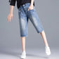Korean Five-point Pants Women's Jeans Women Loose Summer Thin Section Pants High Waist Slim Straight Pants