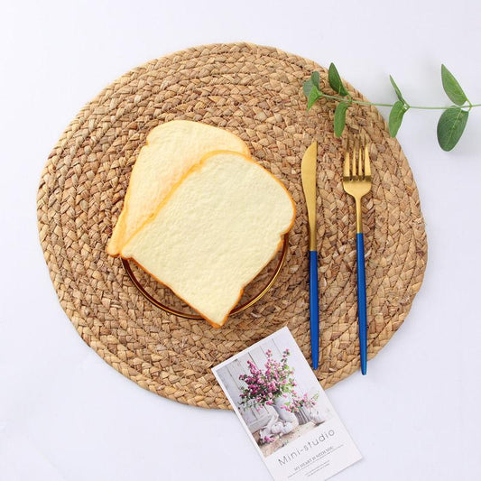 Hand-made Gourd Grass Woven Heat Insulation and Anti Scalding Dining Mat Household Dining Table Mat