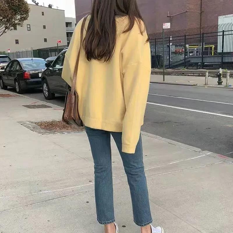 Autumn Loose Coat Student Sweater Long-sleeved Literary Casual Sweater