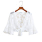 1 PCS Lace Cardigan Women Sun Protection Summer Short Solid Color Thin Shawl
