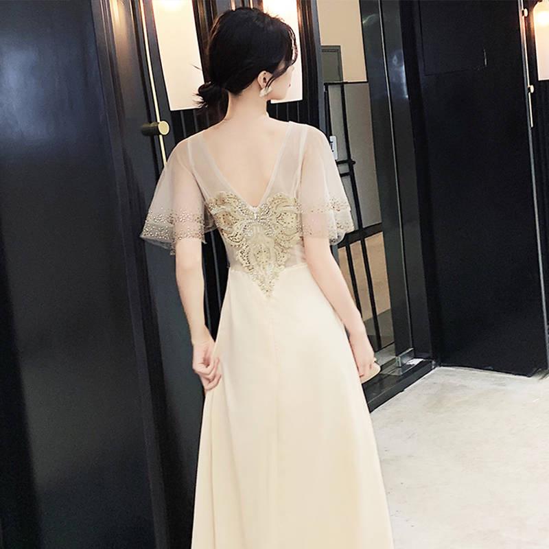 Ladies Fashion Long Sleeve Dress Elegant High Waist Dress Dinner Dress Plus Size Princess Dress